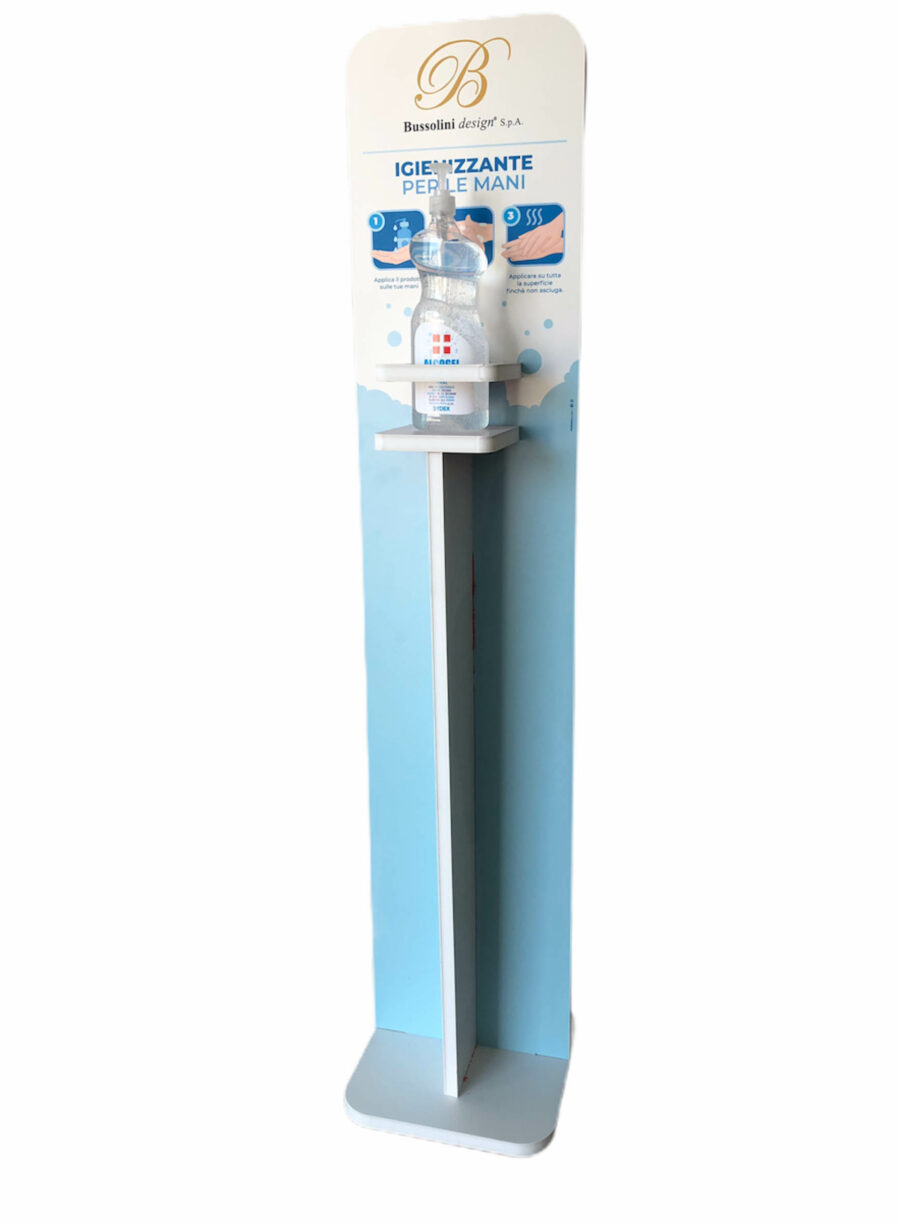 Totem porta gel igienizzante mani personalizzabile - immagine 2